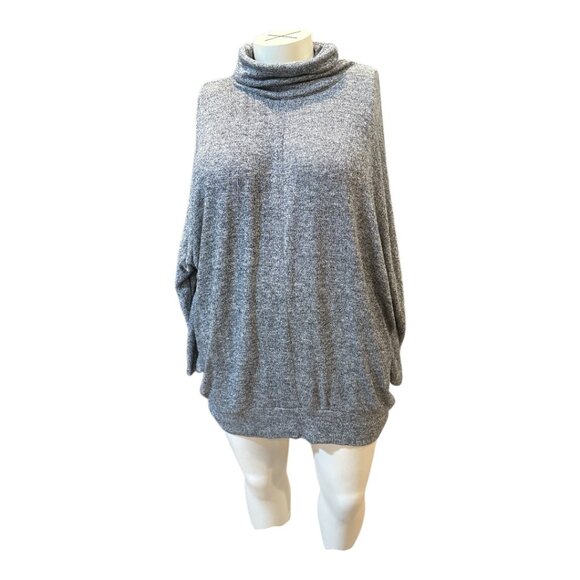 Lane Bryant Gray Sparkly Lightweight Long Sleeve Knit Tunic Women's Size 26-28 - Picture 1 of 8